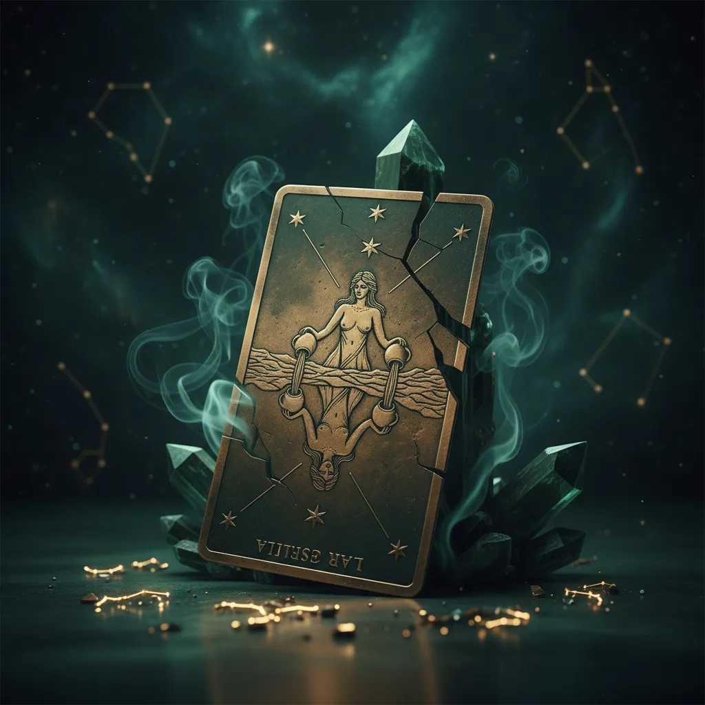 La carta de La Estrella invertida: significado en el amor y la vida