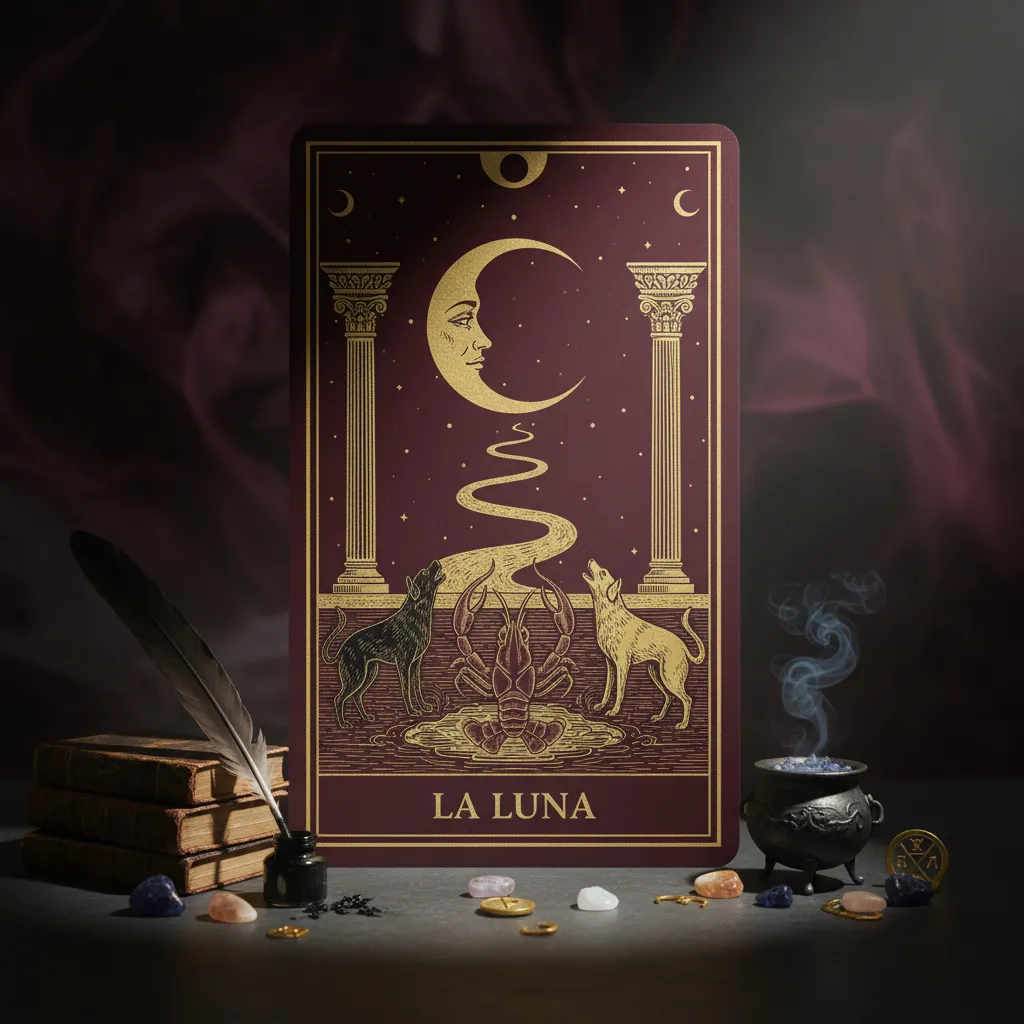 Significado de la carta de La Luna en el Tarot: Magia y Emociones