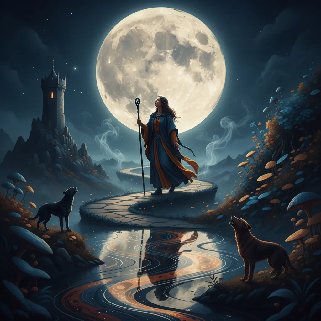 Significado de la carta de La Luna en el Tarot: Ilusión y Creatividad