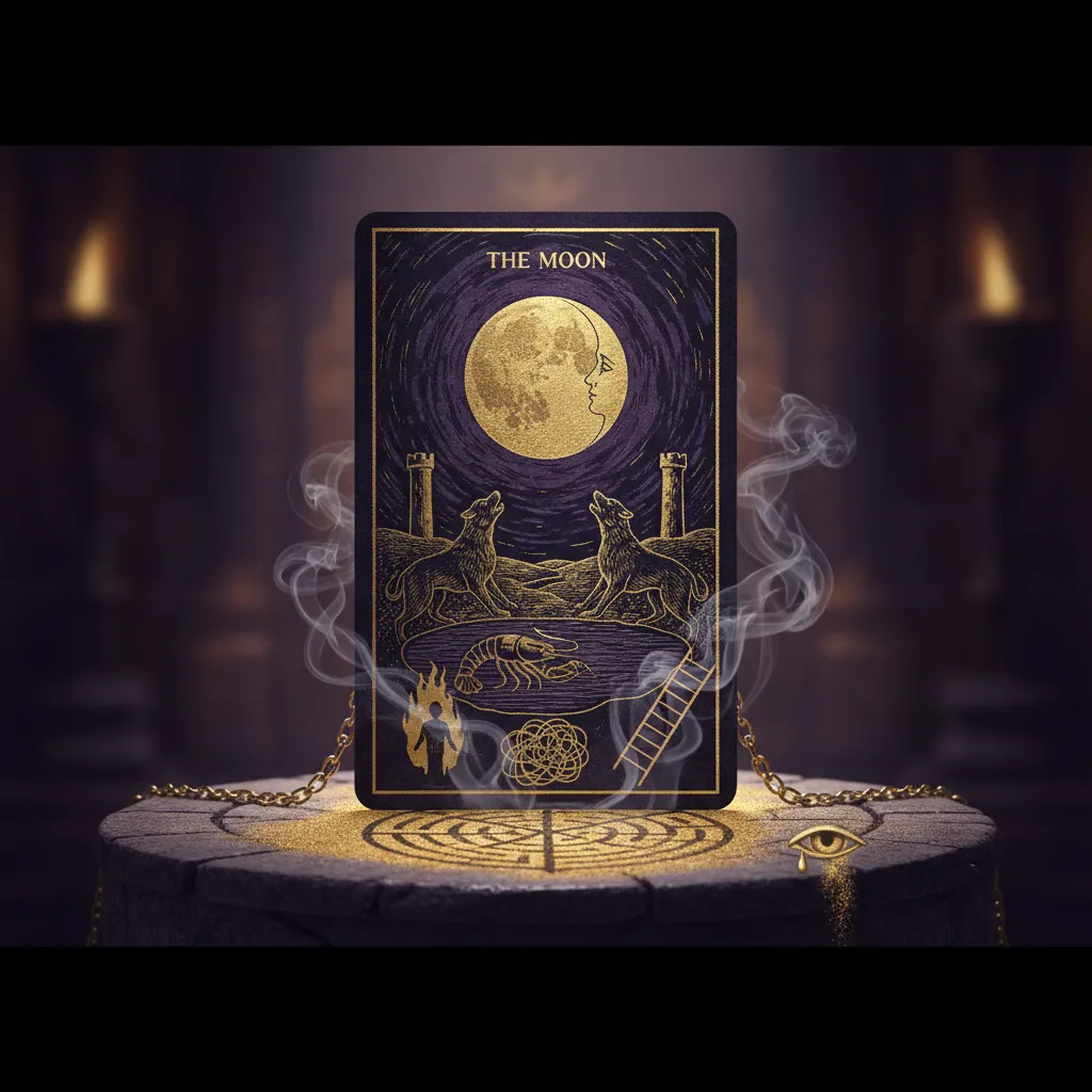 Significado de la carta de La Luna en el Tarot: Miedo e Ilusión