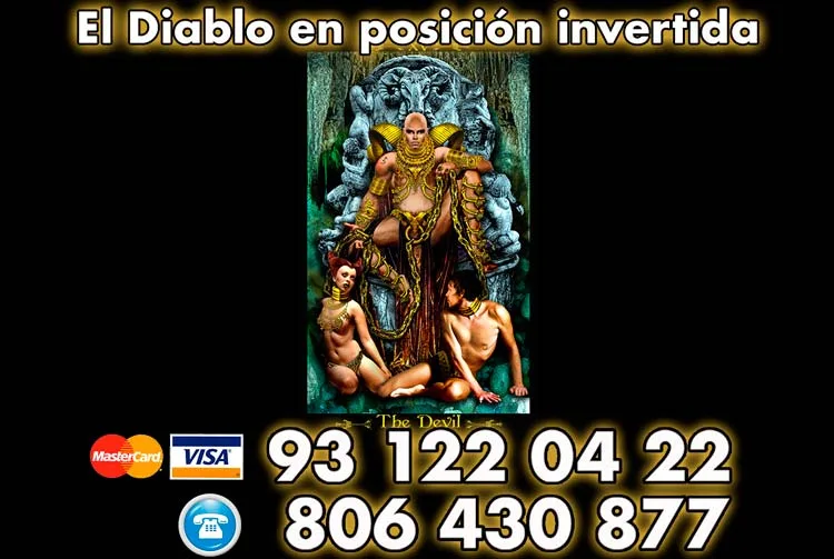 la carta del Diablo en posición invertida