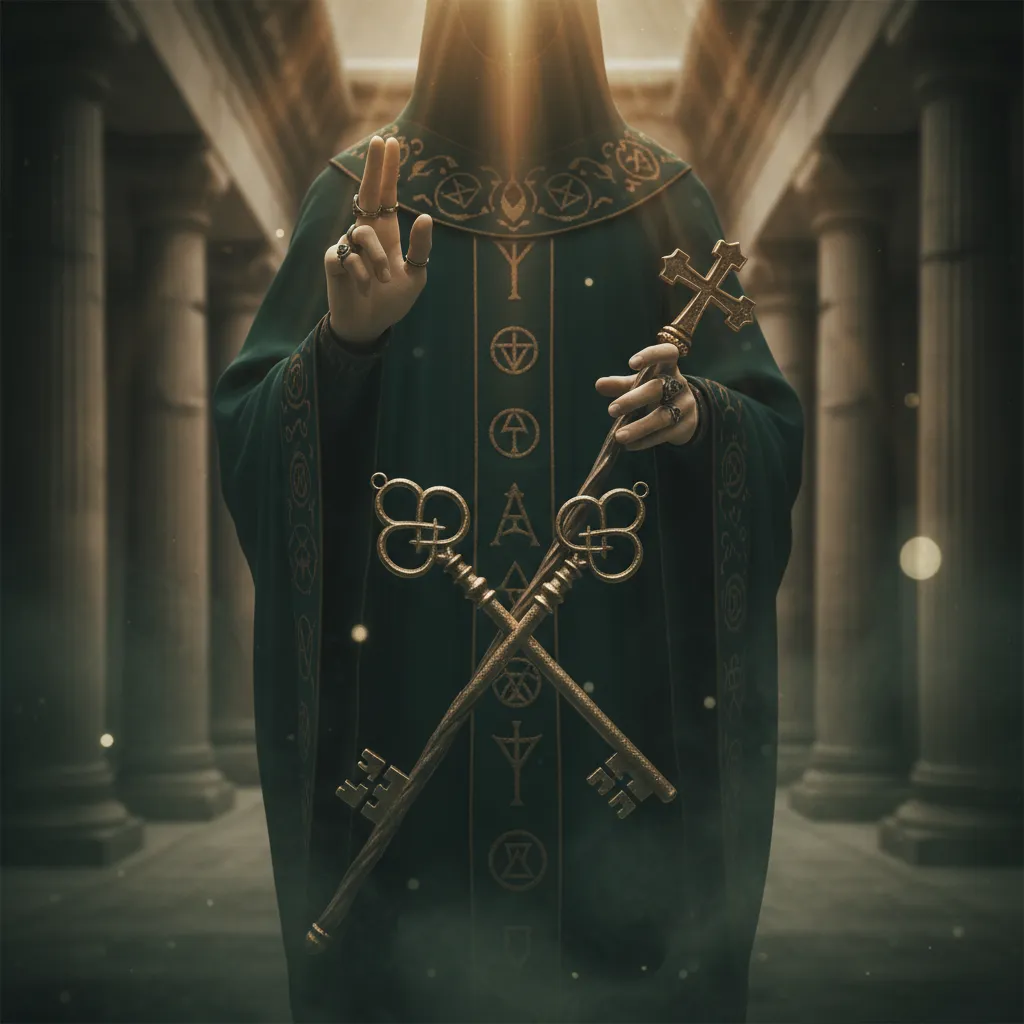 Significado del Hierofante en el Tarot: Análisis de sus símbolos clave