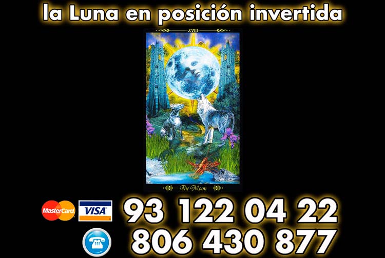 la Luna en posición invertida